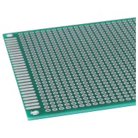Uniwersalna płytka prototypowa PCB dwustronna 80 × 120 mm, 1260 otworów