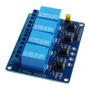 Relay module 4 channels with optoisolation, 10 A / 250 V AC, 5 V coil