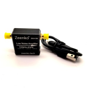 Low-noise RF amplifier 100 kHz – 4 GHz ZK04-BM Zeenko BM Series, battery powered