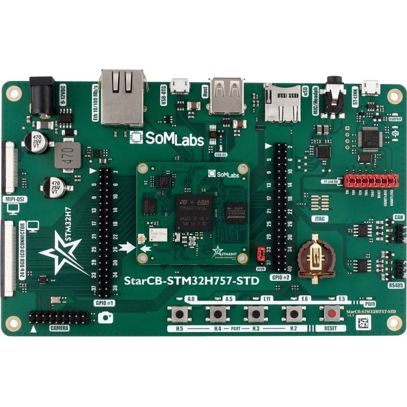 StarCB-STM32H757-STD v.1.1 - Płytka bazowa do modułów StarSOM-STM32H757