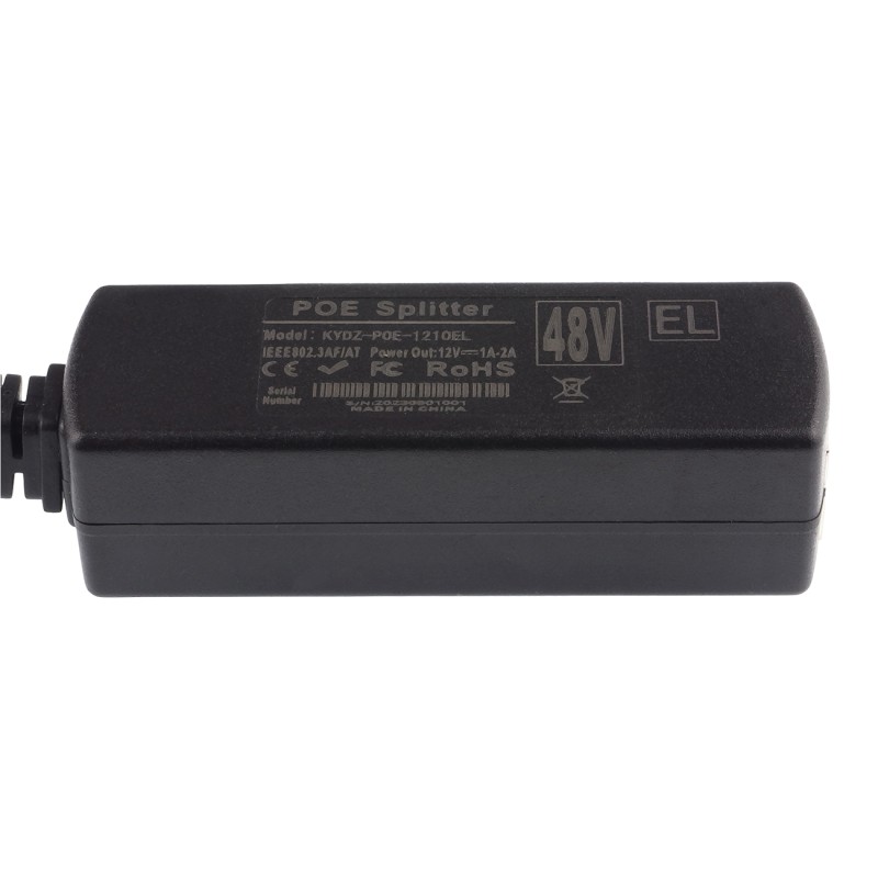 Розгалужувач PoE 48V / 12V 1A 2.1 мм DC – KYDZ-POE-1210EL
