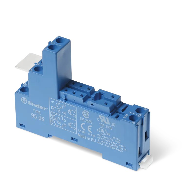 Finder 95.05 SPA relay socket – box clamp