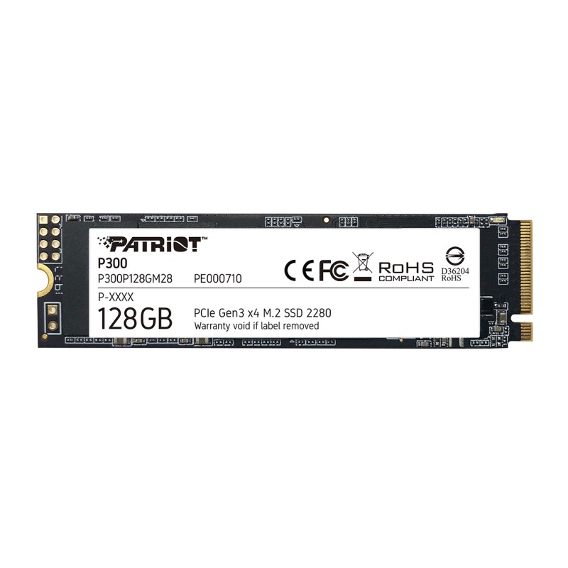 Patriot P300 128GB M.2 PCIe Gen3 x4 SSD – P300P128GM28