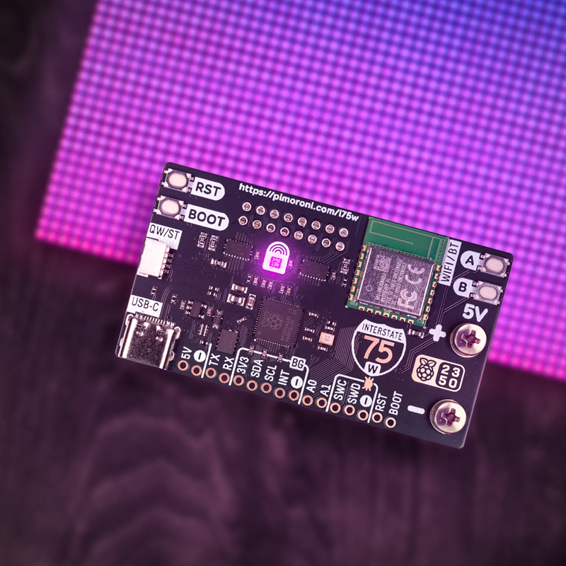 Interstate 75 W (RP2350) - RGB LED matrix controller with HUB75 ...