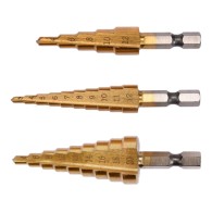 Set of 3 drill bits – side view