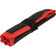 Pin punch set in rolled-up pouch