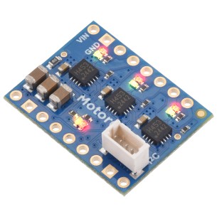 Motoron M3T453 Triple I²C Motor Controller - 3-channel DC motor controller 4.5-44V 0.8A (no connectors)