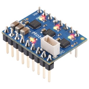Motoron M3T453 Triple I²C Motor Controller - 3-channel DC motor controller 4.5-44V 0.8A (soldered connectors)