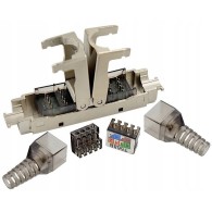 RJ45 set – top view, components disassembled