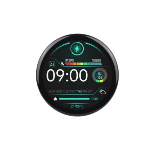 RP2350 Development Board with 1.46″ Round LCD 480×480, Touch, Protective Glass - Waveshare 32867