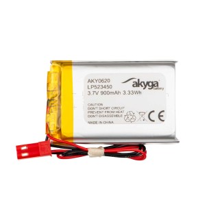 Akumulator Li-Po Akyga LP523450 3.7V 900mAh PCM JST 2.54
