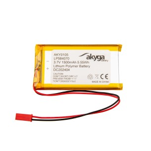 Akumulator Li-Po Akyga LP584070 3.7V 1500mAh PCM JST 2.54