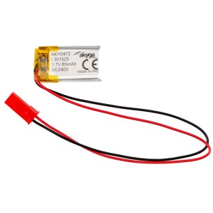 Li-Po Battery Akyga LP301525 3.7V 85mAh PCM JST 2.54
