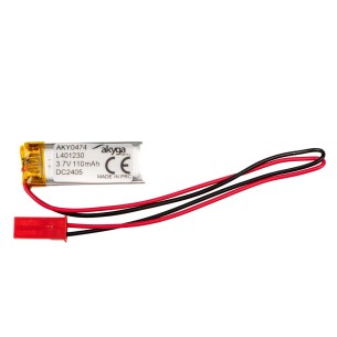 Li-Po Battery Akyga LP401230 3.7V 110mAh PCM JST 2.54