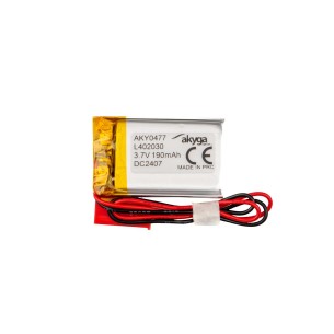 Li-Po Battery Akyga LP402030 3.7V 190mAh PCM JST 2.54
