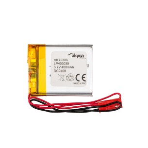 Akumulator Li-Po Akyga LP403035 3.7V 400mAh PCM JST 2.54