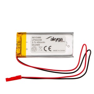 Li-Po Battery Akyga LP502248 3.7V 450mAh PCM JST 2.54