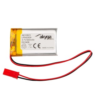 Li-Po Battery Akyga LP542439 3.7V 500mAh PCM JST 2.54