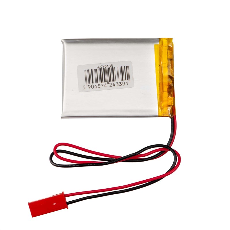 Літій-полімерний акумулятор Akyga LP503040 3.7V 550mAh PCM JST 2.54