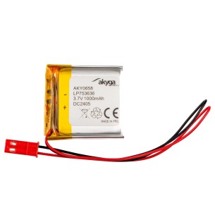 Akumulator Li-Po Akyga LP753636 3.7V 1000mAh PCM JST 2.54