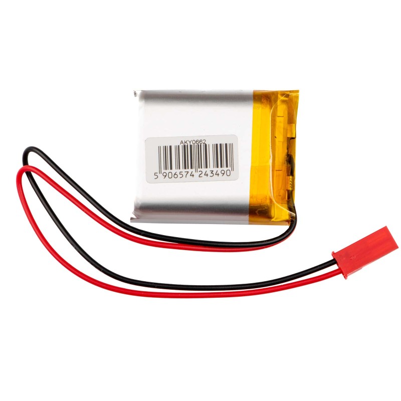 Літій-полімерний акумулятор Akyga LP103035 3.7V 1050mAh PCM JST 2.54