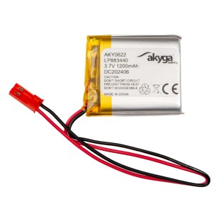 Akumulator Li-Po Akyga LP883440 3.7V 1200mAh PCM JST 2.54