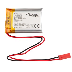 Akumulator Li-Po Akyga LP103040 3.7V 1200mAh PCM JST 2.54