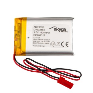 Akumulator Li-Po Akyga LP903450 3.7V 1600mAh PCM JST 2.54