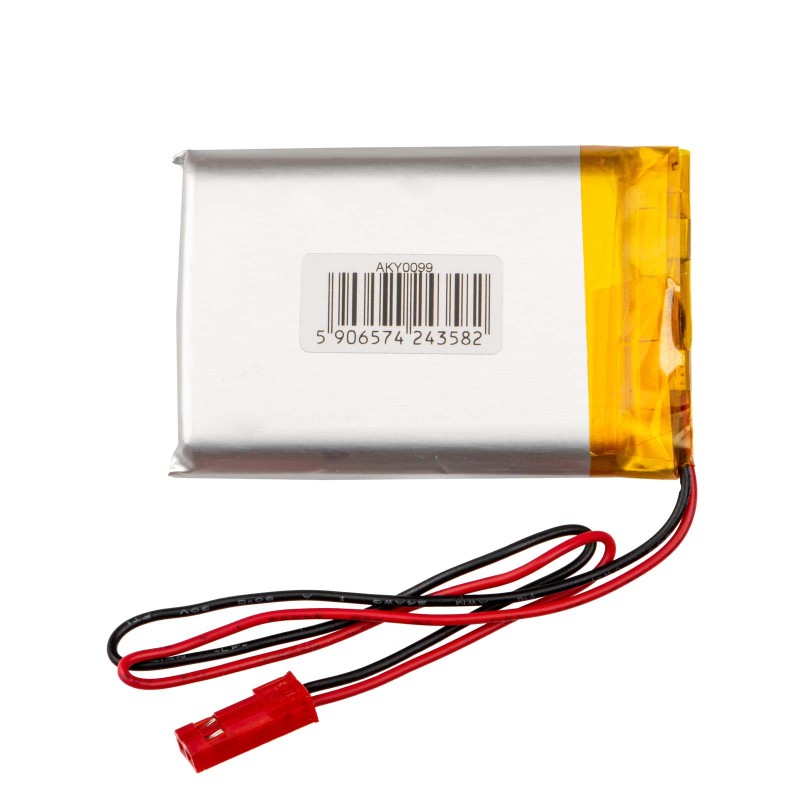 Літій-полімерний акумулятор Akyga LP903450 3.7V 1600mAh PCM JST 2.54