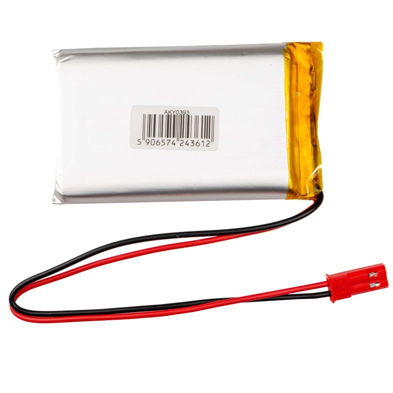 Li-Po акумулятор Akyga LP903759 3.7V 2200mAh PCM JST 2.54