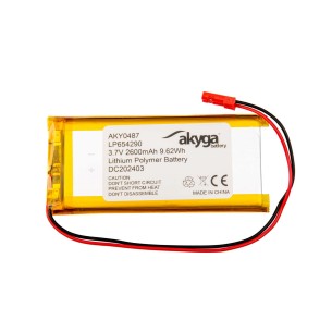 Akumulator Li-Po Akyga LP654290 3.7V 2600mAh PCM JST 2.54
