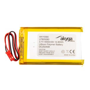 Akumulator Li-Po Akyga LP805080 3.7V 4000mAh PCM JST 2.54
