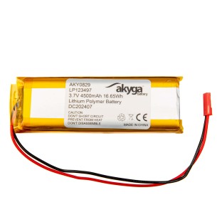 Akumulator Li-Po Akyga LP123497 3.7V 4500mAh PCM JST 2.54
