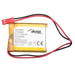 Akumulator Li-Po Akyga LP783442 3.7V 1150mAh PCM JST 2.54
