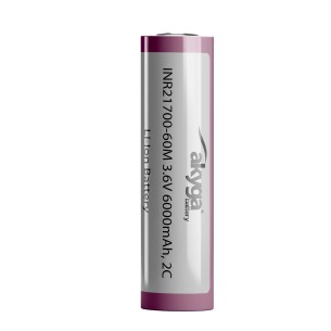 Akyga AKY2185 Li-Ion Battery INR21700-60M 3.6V 6000mAh