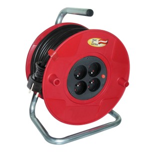 Przedłużacz bębnowy 4x230V 3x1.5mm 50m IP20 - Akyga AK-CR-09