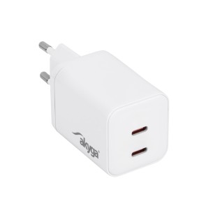 Akyga 45W AC Charger 2×USB-C PD 5-20V/3A GaN