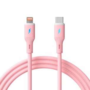 USB Cable Akyga AK-USB-71 USB-C / Lightning 2.0 1m 30W-pink