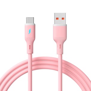 USB Cable Akyga AK-USB-61 USB-A / USB-C 2.0 1m 18W – pink