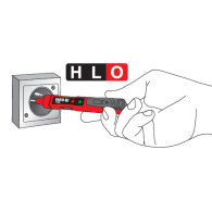 Przykładowy test napięcia gniazdka