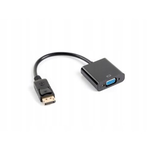 Adapter DisplayPort(M)1.1- VGA(F) 20 cm - Lanberg AD‑DP‑VGA‑001
