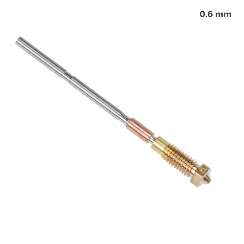 Prusa Nozzle Brass CHT 0,6mm - angled view