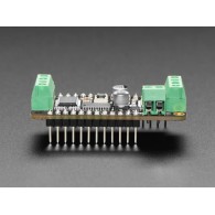 DC Motor + Stepper FeatherWing – side view