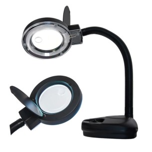 Lampa z lupą Yihua 239 - 90mm 3D-10D gięte ramię czarna