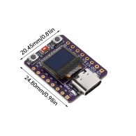 ESP32-C3 - wymiary