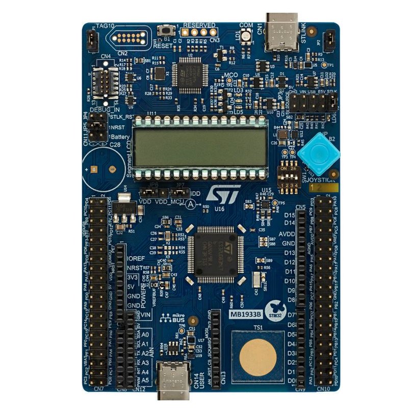 STM32U083C-DK - widok od góry