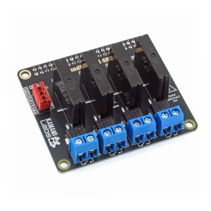 KAmod RPi 4RELAY SSR - 4-Channel SSR Relay Module for Raspberry Pi
