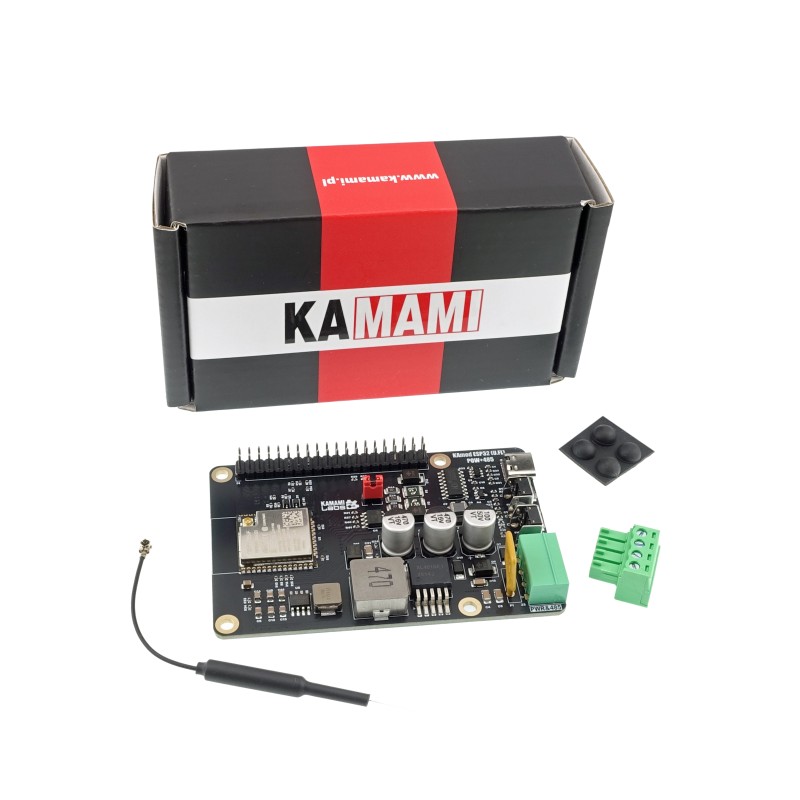 KAmod ESP32 POW RS485 EANT (U.FL) - Оціночна плата ESP32-WROOM-32U з RS485