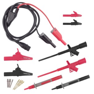 18-in-1 multimeter test lead kit – 1000 V, 20 A, 4 mm diameter, HQ