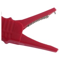 Alligator clip – contact teeth detail